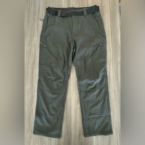 FREE SOLDIER Men's Outdoor Softshell Fleece Lined Snow Ski Hiking Pants